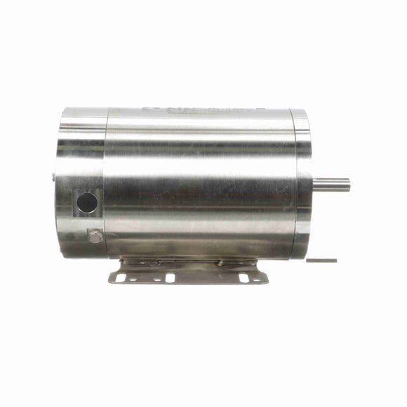 N281 Marathon 1/2HP Stainless Steel Washdown Electric Motor, 3600RPM