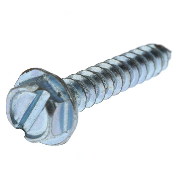 61408 Midwest #8 x 1" Slotted Hex Washer Head Sheet Metal Screw