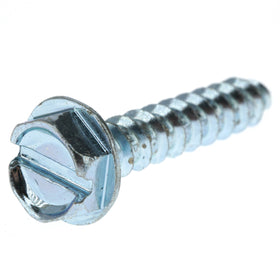 61414 Midwest #10 x 1" Slotted Hex Washer Head Sheet Metal Screw