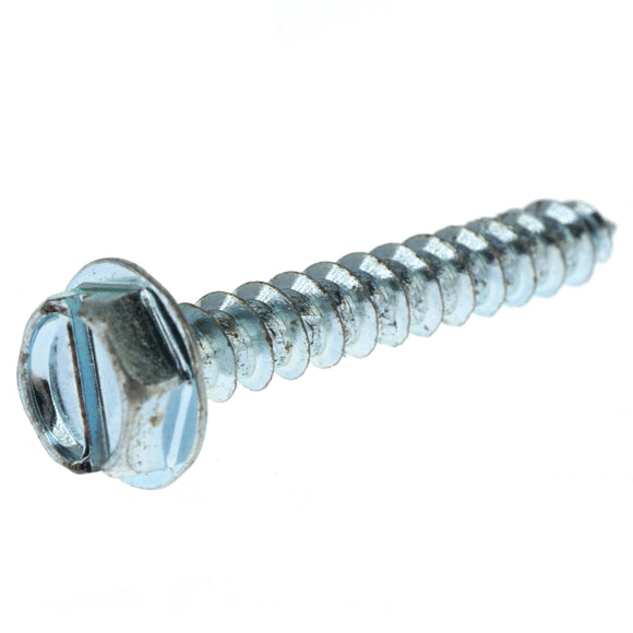 61415 Midwest #10 x 1-1/4" Slotted Hex Washer Head Sheet Metal Screw