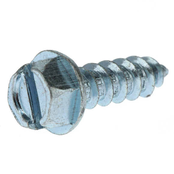 61416 Midwest #12 x 3/4" Slotted Hex Washer Head Sheet Metal Screw