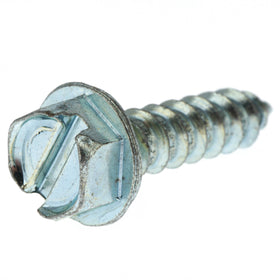 61418 Midwest #14 x 1" Slotted Hex Washer Head Sheet Metal Screw
