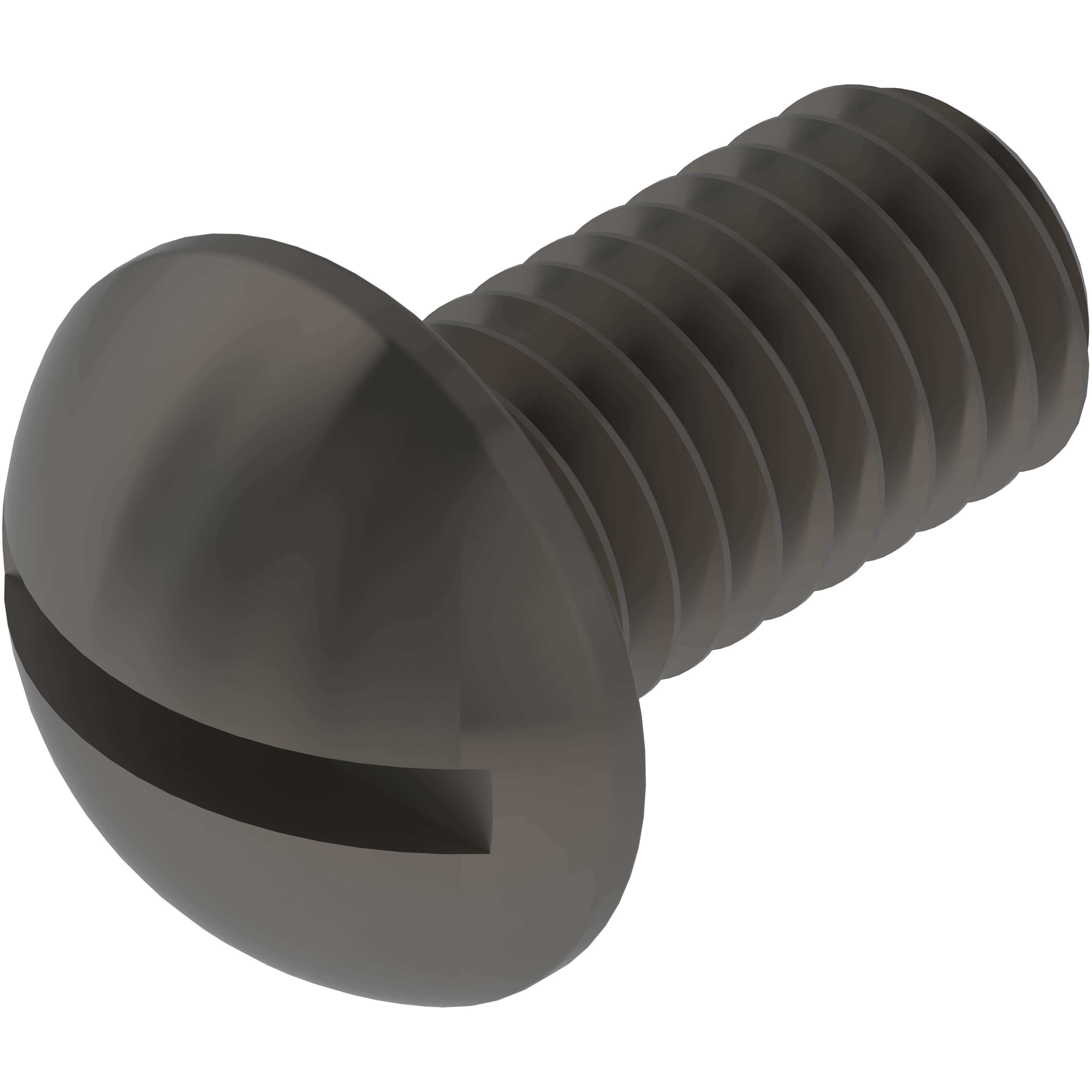 61441 Midwest #10-32 x 3/8" Slotted Head Machine Screw - 0