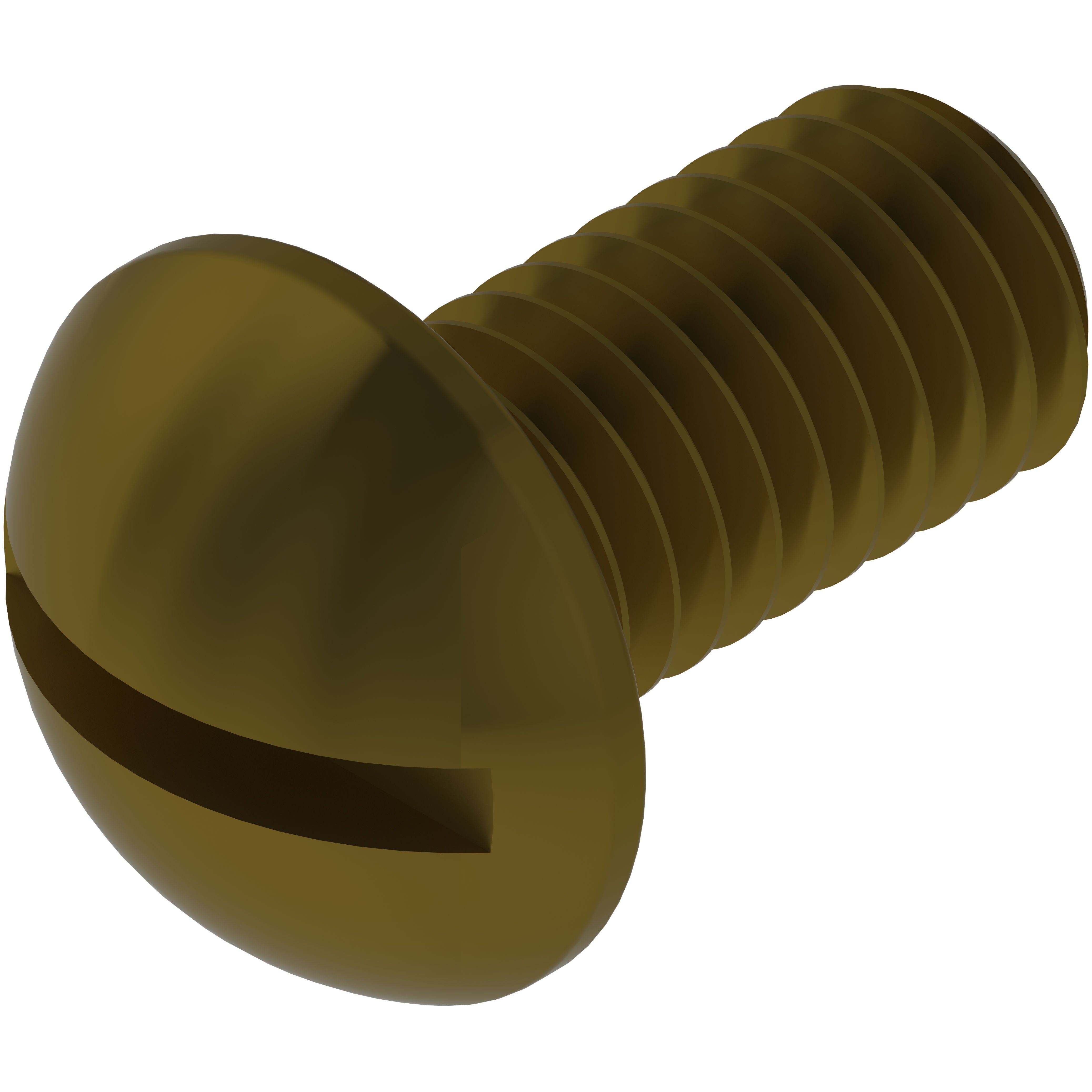 61451 Midwest #10-32 x 3/8" Slotted Head Machine Screw - 0