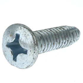 61518 Midwest 1/4"-20 x 1" Oval Head Thread-Cutting Sheet Metal Screw