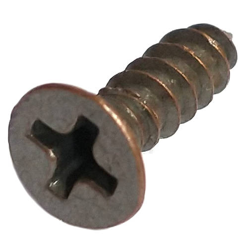 63282 Midwest #6 x 1/2" Bronze Plated Flat Head Sheet Metal Screw