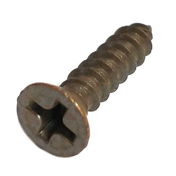 63288 Midwest #6 x 5/8" Antique Copper Plated Flat Head Sheet Metal Screw