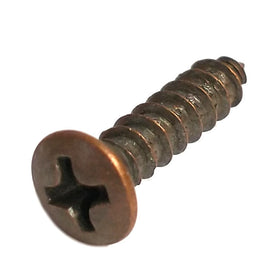 63291 Midwest #6 x 5/8" Bronze Plated Oval Head Sheet Metal Screw