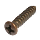 63292 Midwest #8 x 3/4" Bronze Plated Oval Head Sheet Metal Screw-2