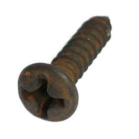 63294 Midwest #6 x 5/8" Black Plated Oval Head Sheet Metal Screw