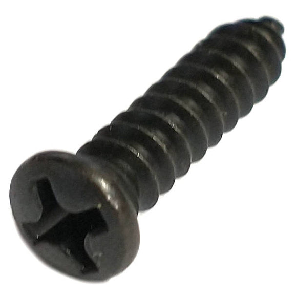 63295 Midwest #8 x 3/4" Black Plated Oval Head Sheet Metal Screw