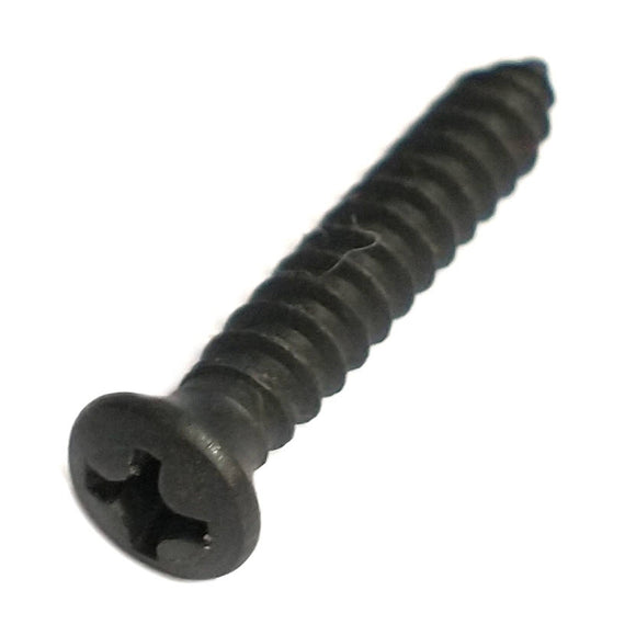 63296 Midwest #8 x 1" Black Plated Oval Head Sheet Metal Screw