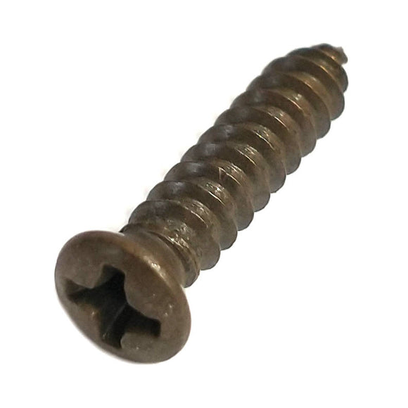 63298 Midwest #8 x 3/4" Antique Copper Plated Oval Head Sheet Metal Screw