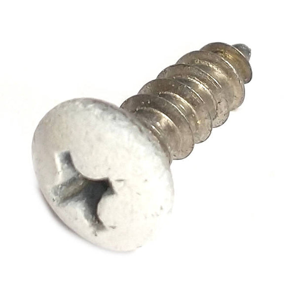 69481 Midwest #8 x 1/2" White Head Stainless Steel Window Screw