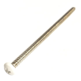 69487 Midwest #8 x 3" White Head Stainless Steel Window Screw