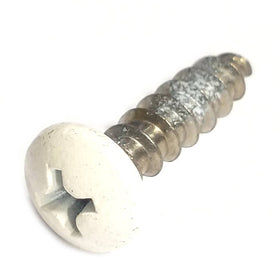 69491 Midwest #10 x 3/4" White Head Stainless Steel Window Screw