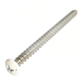 69495 Midwest #10 x 2-1/2" White Head Stainless Steel Window Screw