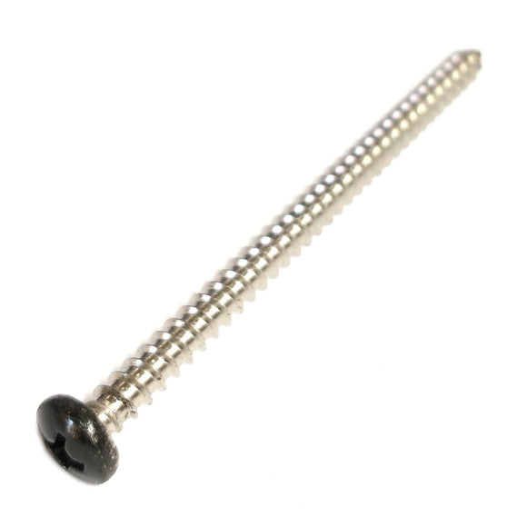 69506 Midwest #8 x 2-1/2" Black Head Stainless Steel Window Screw