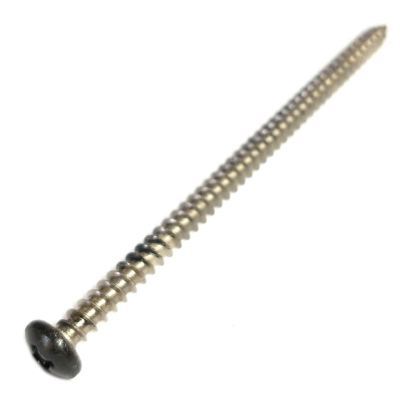 69507 Midwest #8 x 3" Black Head Stainless Steel Window Screw