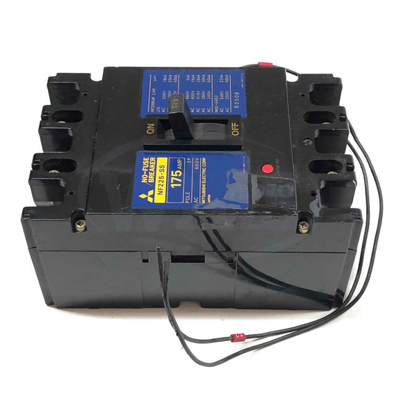 NF225-SS Mitsubishi No Fuse Breaker, 175 Amp, 3 Pole, 660V