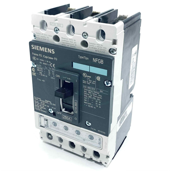 NFK3T250B Siemens VL Circuit Breaker, Class N, 250A, 3-Pole, 35kA@480V-50/60Hz