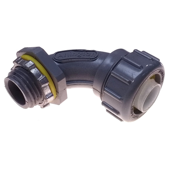 NMLT9050 1/2" 90° PVC Liquid Tight Connector