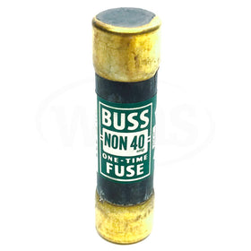 NON-40 Buss One-Time Fuse, 250 Volt, 40 Amp
