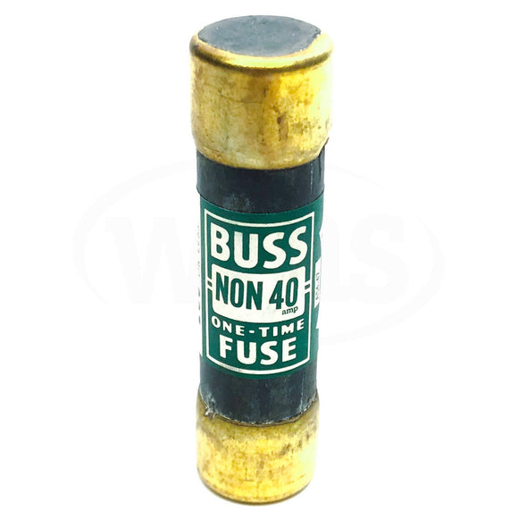 NON-40 Buss One-Time Fuse, 250 Volt, 40 Amp