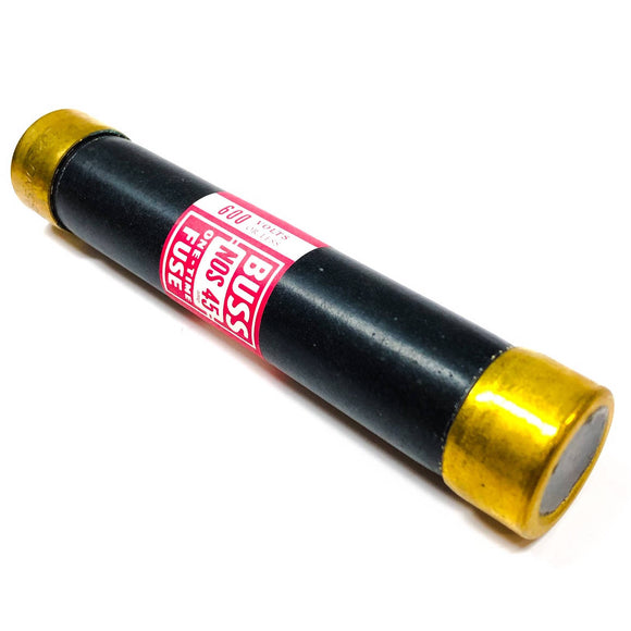 NOS 45 Bussmann Fast Acting Fuse, 45 Amp, 600 Volt