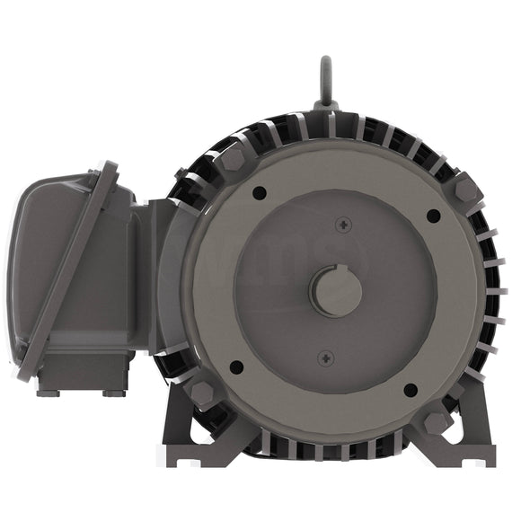 NP0056C Teco-Westinghouse 5HP Cast Iron Electric Motor, 1200 RPM