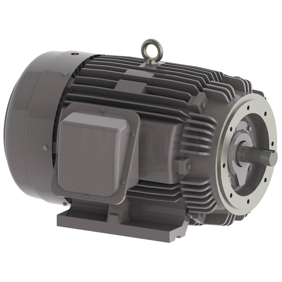 NP0754C Teco-Westinghouse 75HP Cast Iron Electric Motor, 1800 RPM