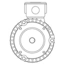 NPV0016C Teco-Westinghouse 1HP MAX-PE Cast Iron Electric Motor, 1200RPM-1