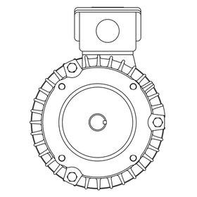 NPV0016C Teco-Westinghouse 1HP MAX-PE Cast Iron Electric Motor, 1200RPM