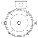 NPV0032C Teco-Westinghouse 3HP MAX-PE Cast Iron Electric Motor, 3600RPM-2