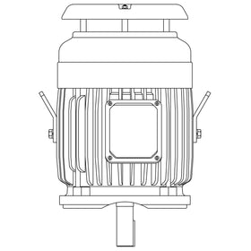 NPV0034C Teco-Westinghouse 3HP MAX-PE Cast Iron Electric Motor, 1800RPM