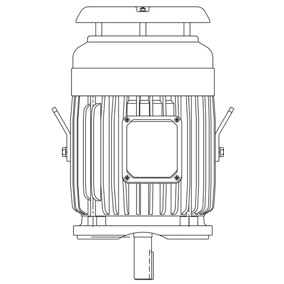 NPV0052C Teco-Westinghouse 5HP MAX-PE Cast Iron Electric Motor, 3600RPM