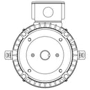 NPV0102C Teco-Westinghouse 10HP MAX-PE Cast Iron Electric Motor, 3600RPM-2