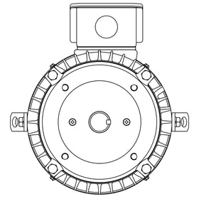 NPV0102C Teco-Westinghouse 10HP MAX-PE Cast Iron Electric Motor, 3600RPM - 0