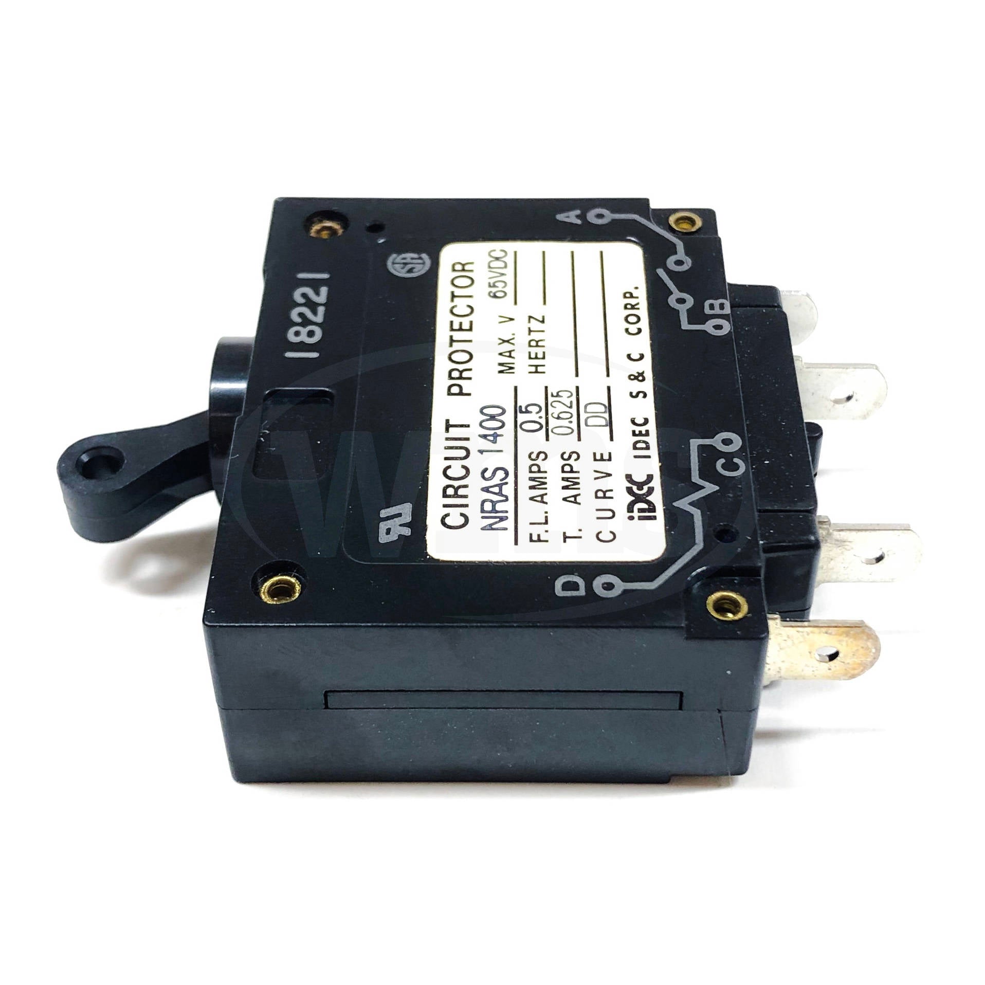 NRAS1400 Idec Izumi Corp. (IDEC) 0.5 ADD Circuit Protector 18221