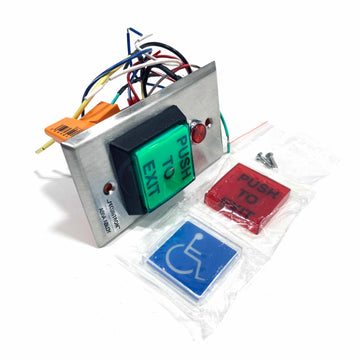 PB22 Securitron 2" Square Push To Exit Button