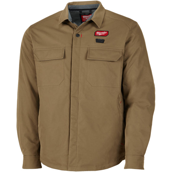 M103K-21S Milwaukee M12 Heated Shirt Jacket Kit, Khaki, Small