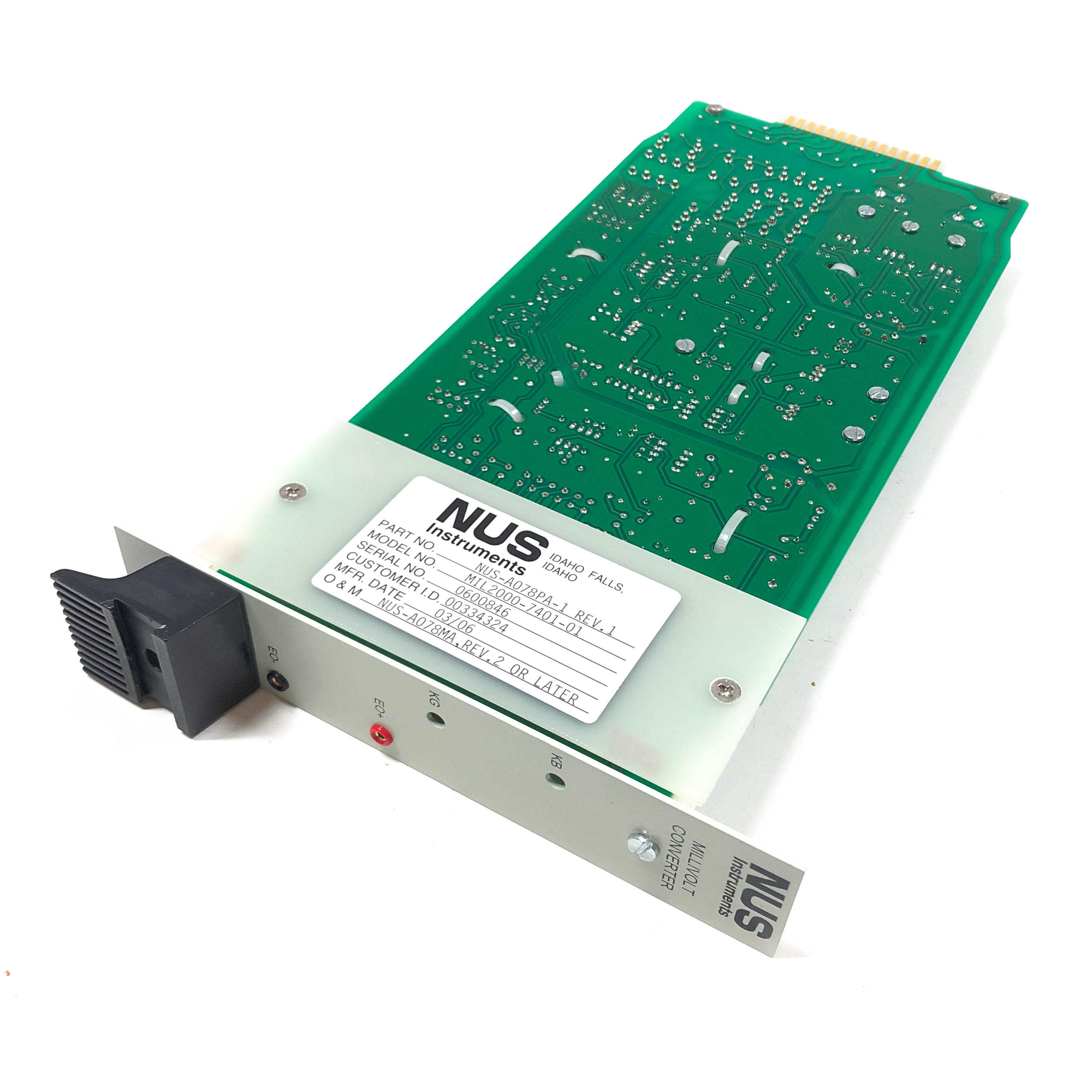 NUS-A078PA-1 NUS Instruments Millivolt Converter Module - 0