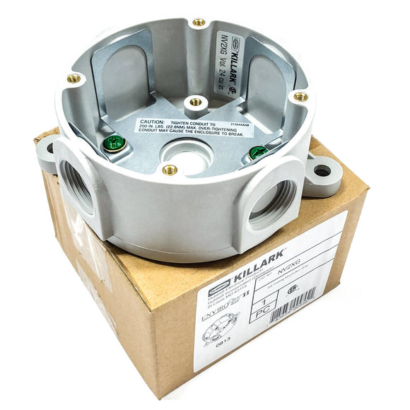 NV2XG Hubbell 3/4" Ceiling Mounting Box, Gray, Non-Metallic Utility Light