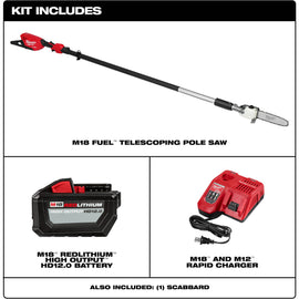 3013-21 Milwaukee M18 FUEL Telescoping Pole Saw Kit