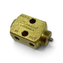 MLV-3 Clippard 3-Way, Normally-Closed Pneumatic Limit Valve
