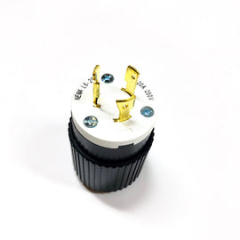 L620P Hubbell Locking Plug, 2-Pole, 3-Wire, Nema L6-20P