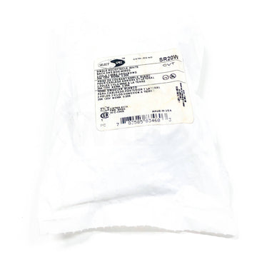 SR20W Select Spec Single Receptacle, White