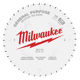 48-40-1024 Milwaukee 10" General Purpose Saw Blade, 40T