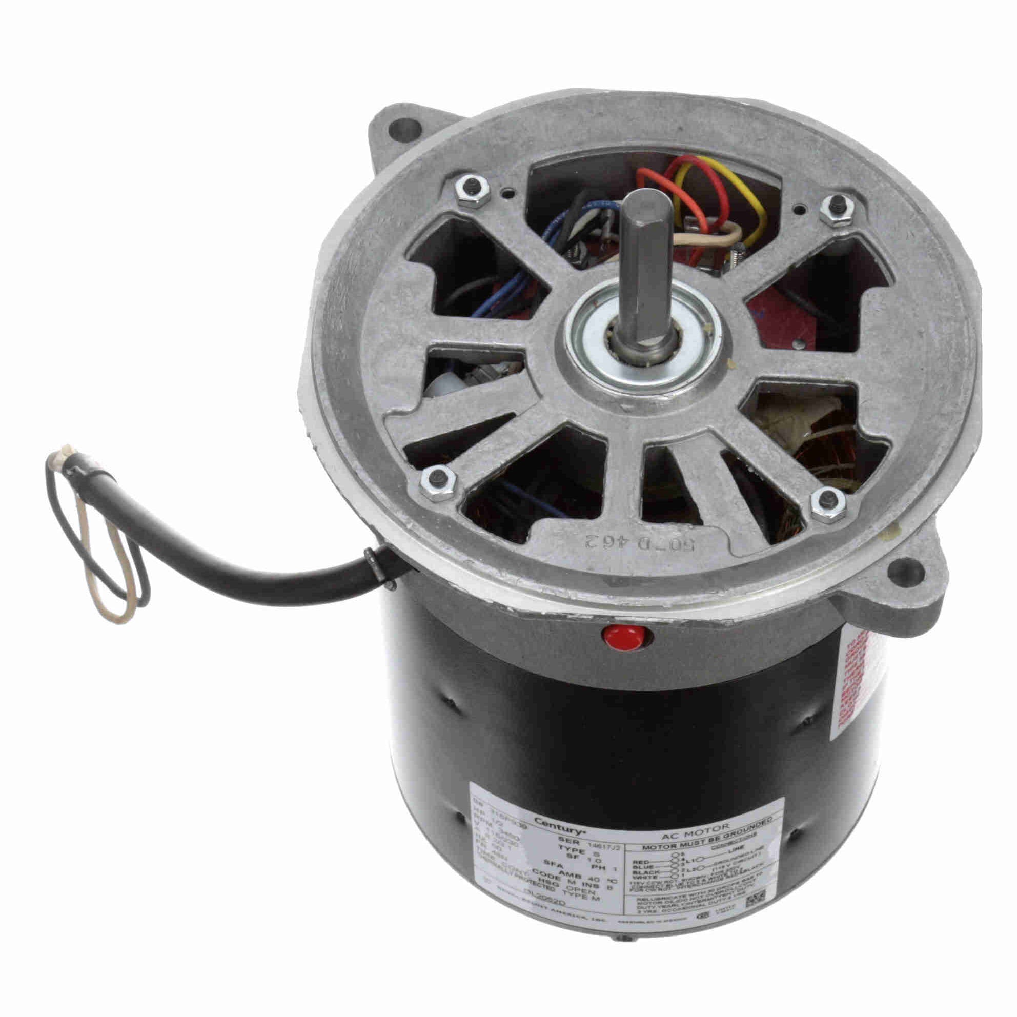 Century OL2052D Oil Burner Motor, 1/2HP 3450RPM - 0