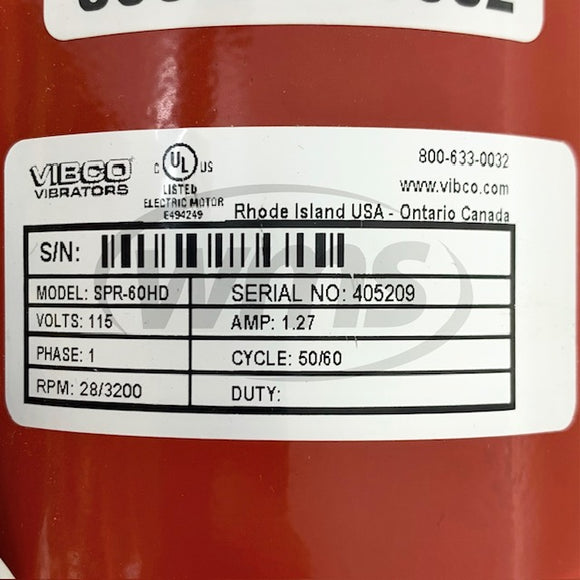 SPR-60HD Vibco 115VAC Small Impact Electric Vibrator